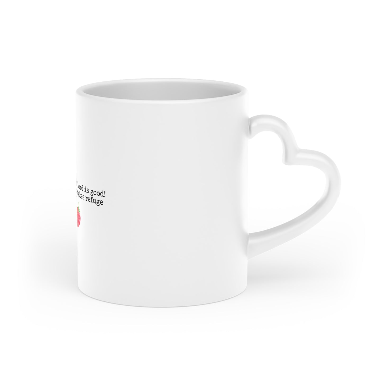 Inspirational Heart-Shaped Mug | Encouraging Gift for Friends, Cozy Coffee Time, Bible Verse, Home Decor, Unique Present