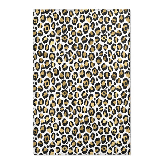 Stylish Leopard Print Area Rug, Animal Print Floor Mat, Home Decor, Modern Living Room Accessory, Cozy Bedroom Accent