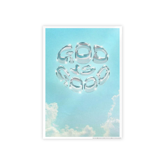 Inspirational Gloss Poster, Motivational Wall Art, Modern Home Decor, Affirmation Print, God is Good