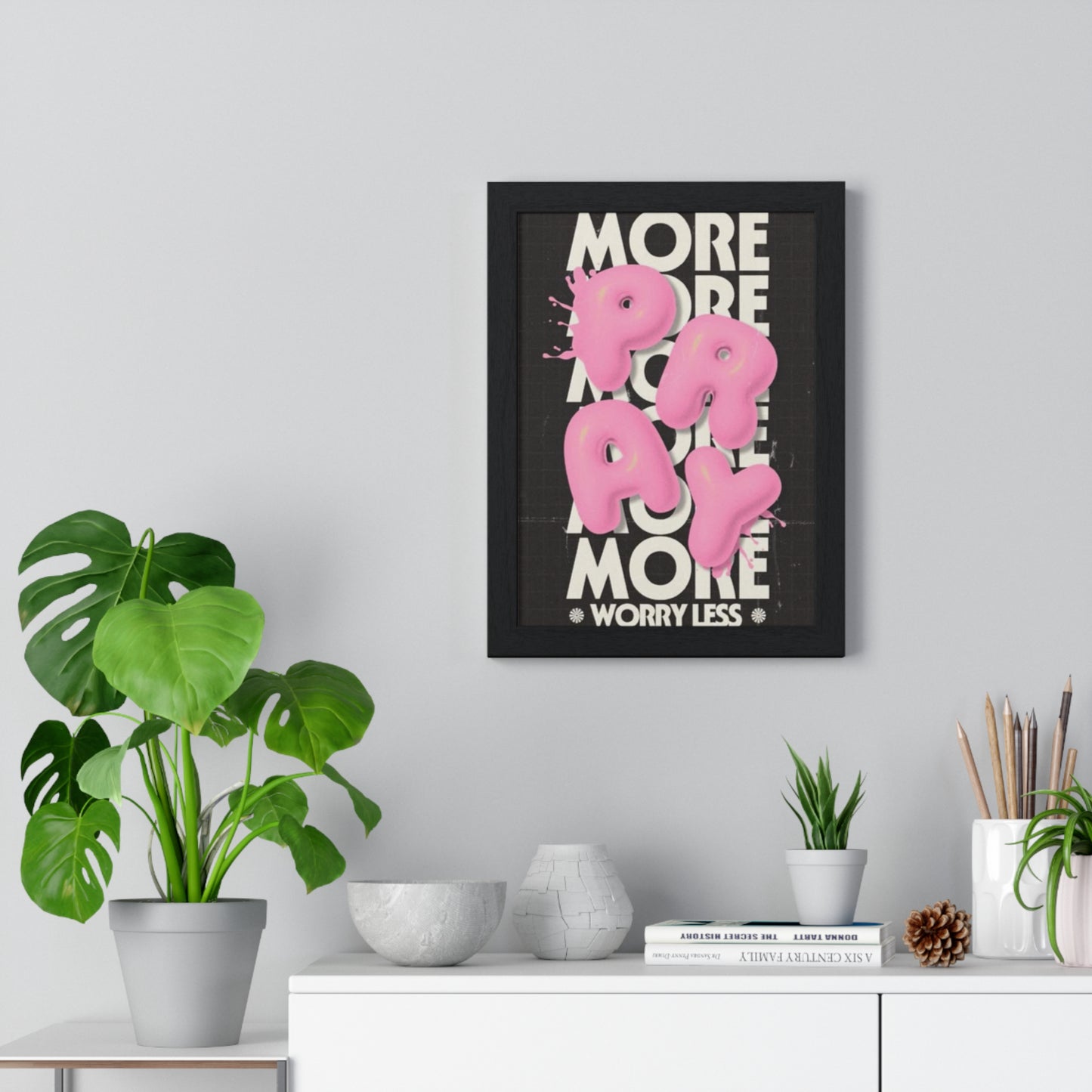 Motivational Vertical Framed Poster, Inspirational Home Decor, Wall Art for Mindfulness, Gift for Friends, Office Wall Hanging, [...]