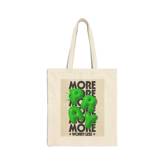 Motivational Cotton Canvas Tote Bag | Eco-Friendly Shopper | Gift for Friends | Reusable Grocery Bag | Inspirational Bag